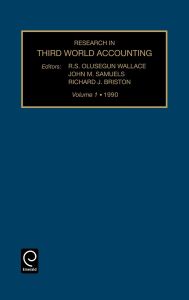 Research in Third World Accounting